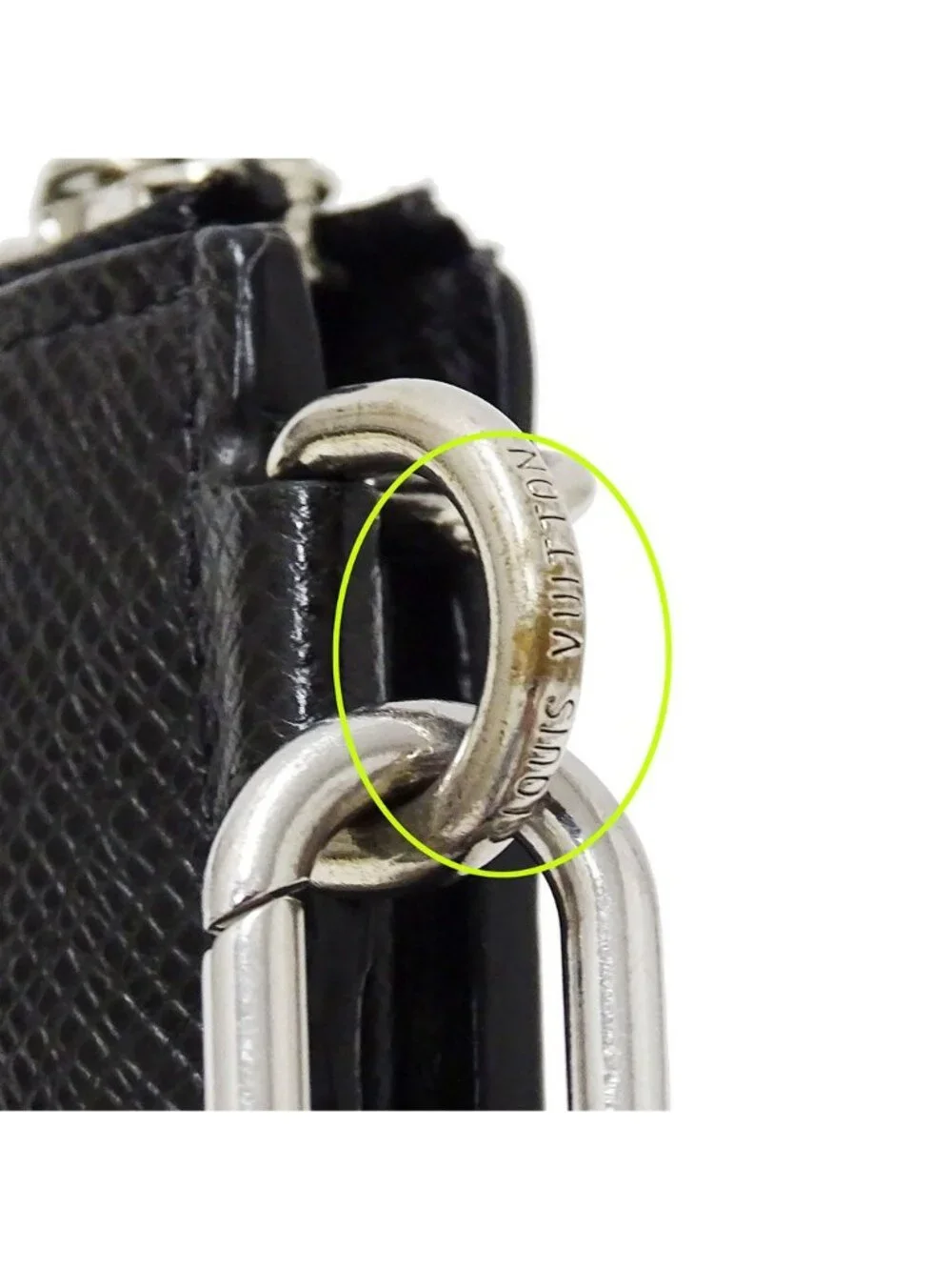 Louis Vuitton Wallet Taiga Zippy Dragonne Ardoise Black L-shaped Zipper Large